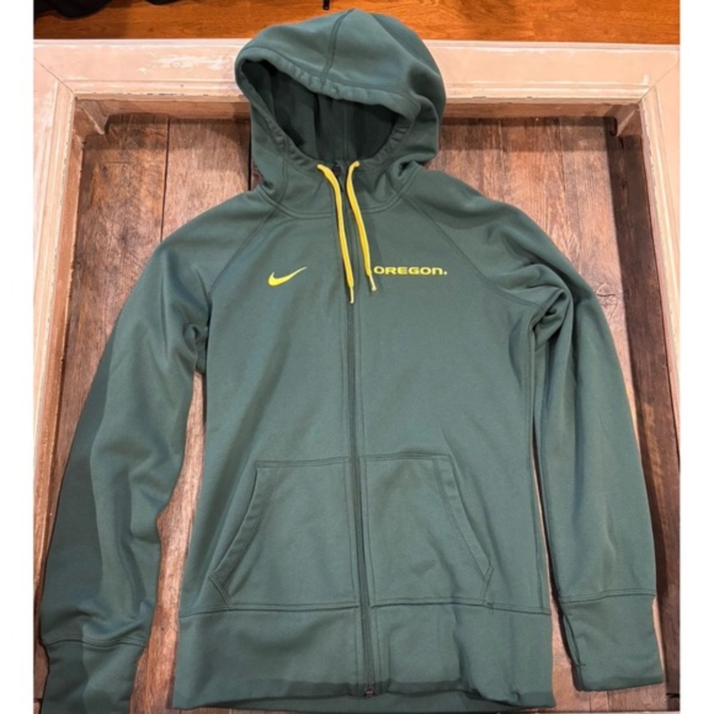 Nike university of Oregon ducks zip‎ up hoodie hooded sweatshirt